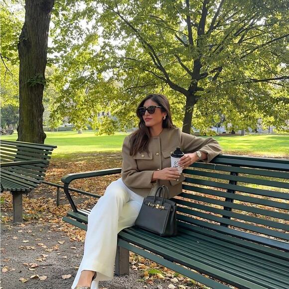 ZARA BLOGGER FAVORITE FULL-LENGTH FLARED PANTS - Picture 5 of 13